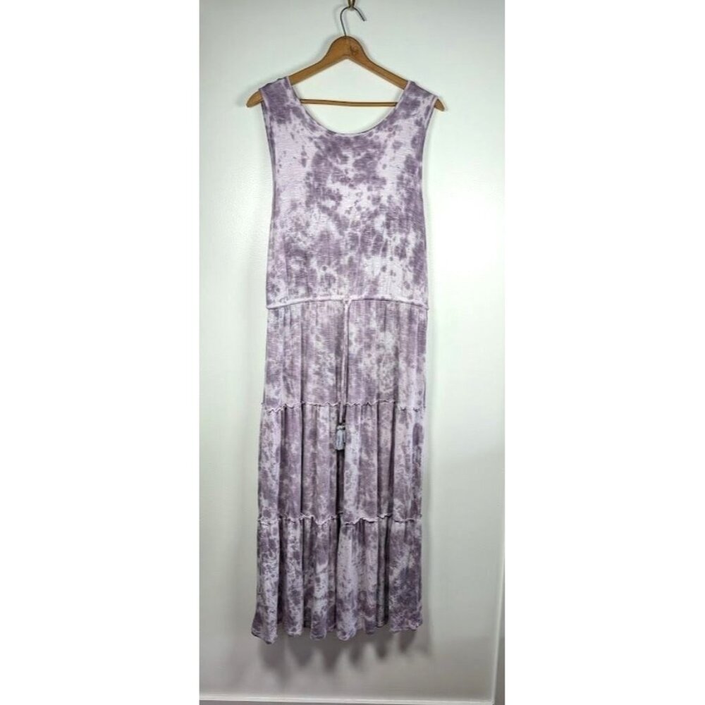 Knox Rose Maxi Dress Size XXL Tiered Boho Hippie Peasant Summer Tie‎ Dye Fairy